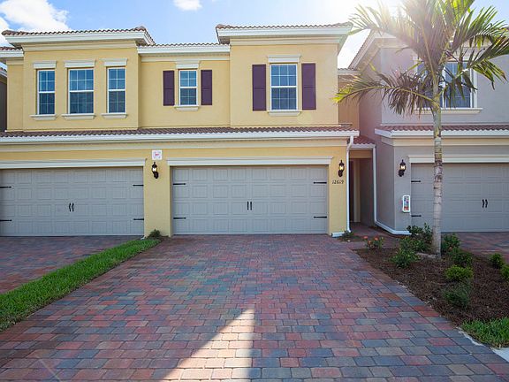 The Leland, a two-story townhome, with a two-car garage
