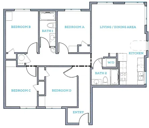 Floor plan 4X2