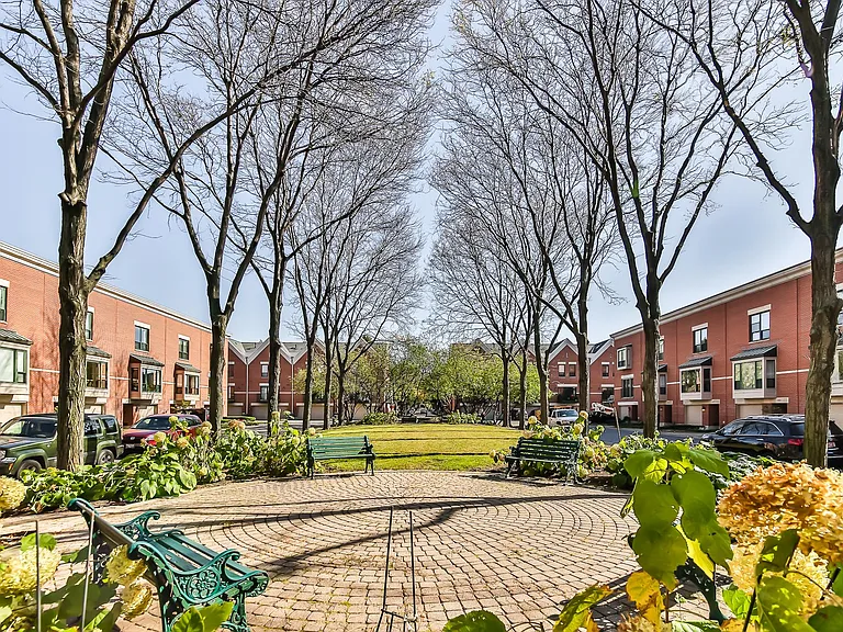 Center court yard. Guests are allowed to park in the circle during certain times