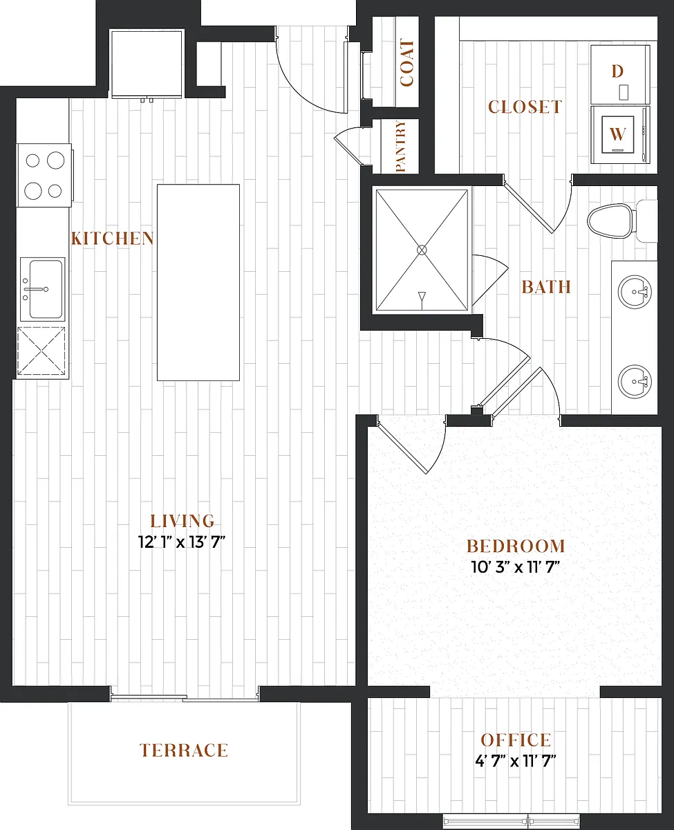 Floor plan 1C