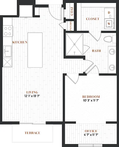 Floor plan 1C