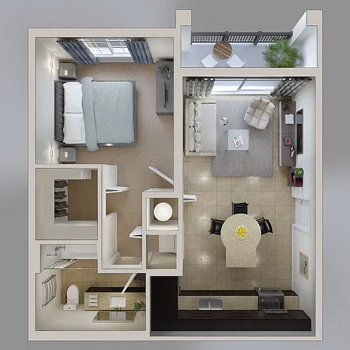 Floor plan A1A