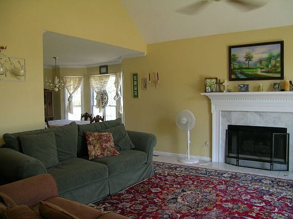 Inviting Family Room with Fireplace