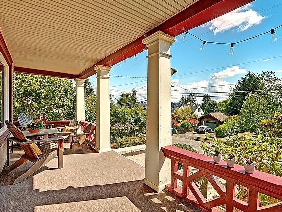 Wide front porch