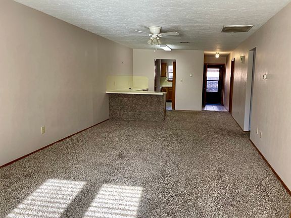 Living room and dining room