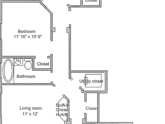 unit layout - good closet space with kitchen pantry and hall closet