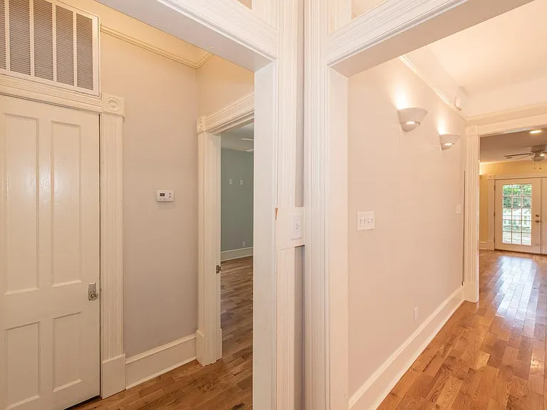 Efficient electronic furnace in hall closet. Bedrooms private and well separated.