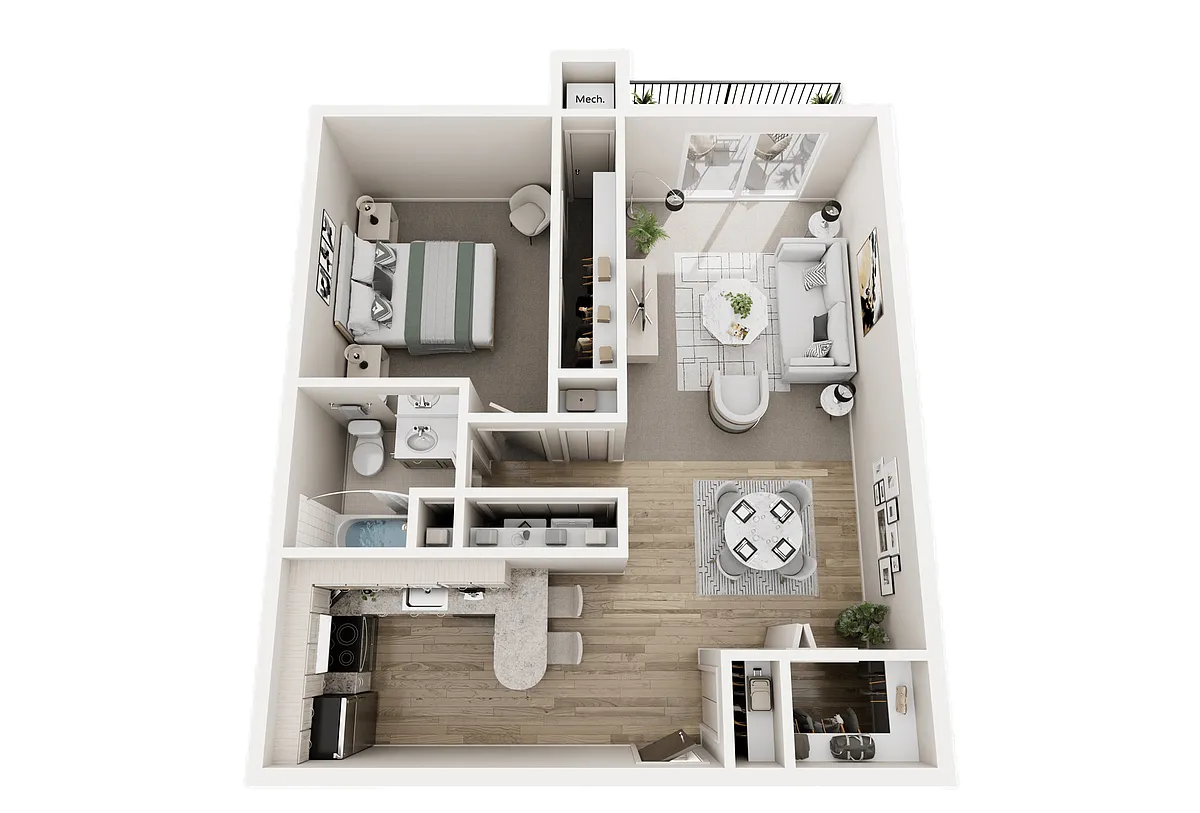 Floor plan 1BPWD