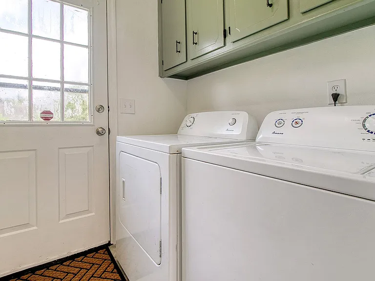 Fully equipped Utility Room with W/D, starting supplies, and extra storage
