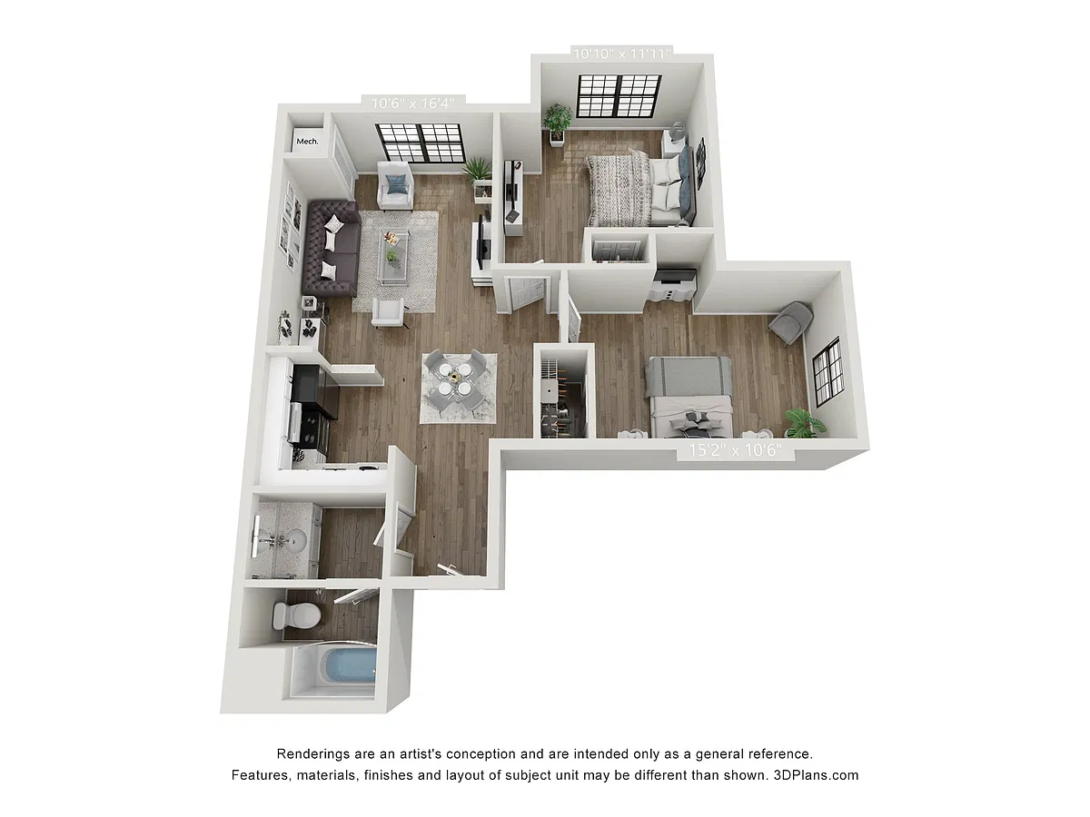 Floor plan The Reed