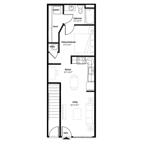 Floor plan Studio (Terrace)