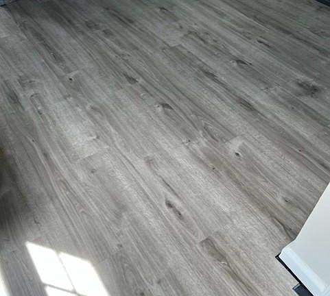 LVP bay oak grey flooring throughout entire home