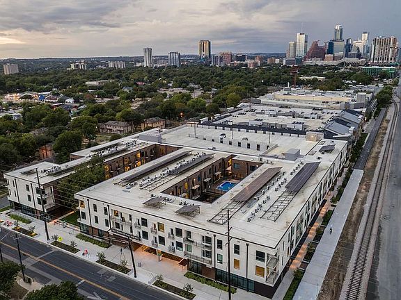 Aerial downtown view