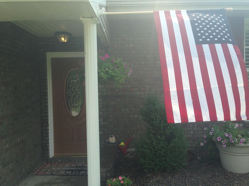 Flag at the front stoop 2016