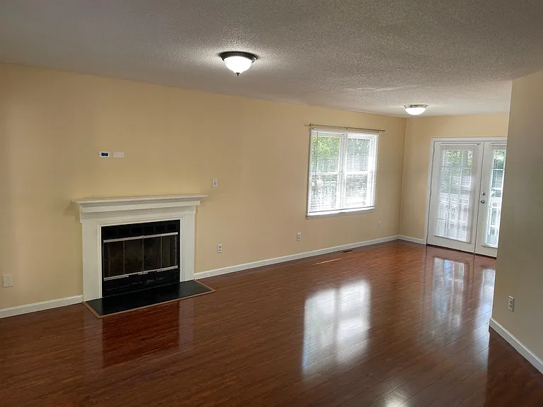 Living Room/Dining Room with Wood Burning Firplace