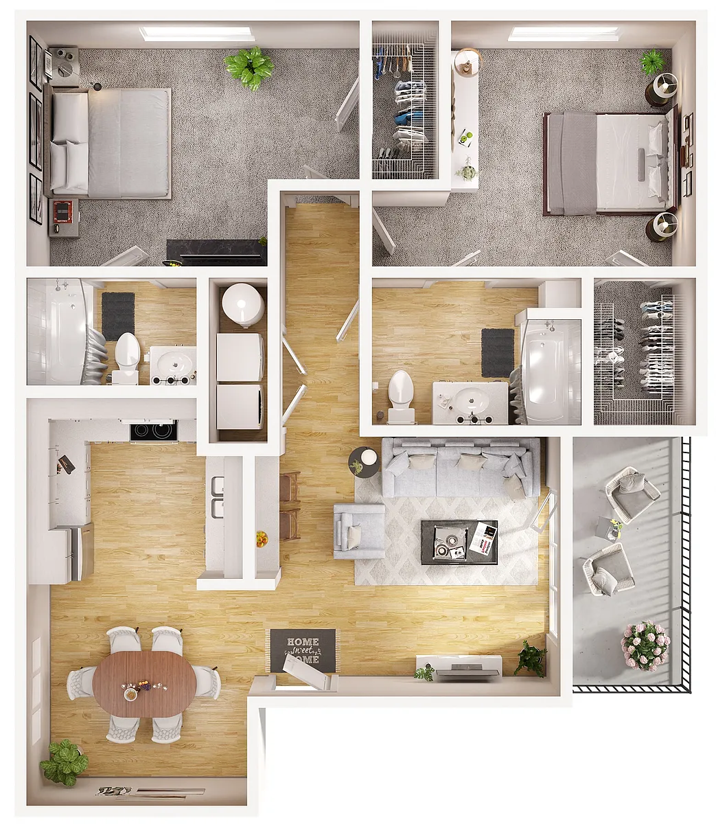 Floor plan 2D w/Patio Renovation 2
