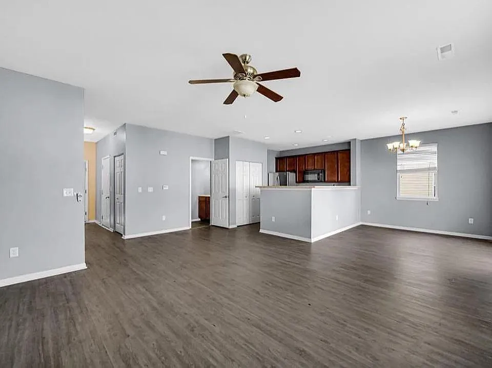 Open Floor Living Room And Kitchen