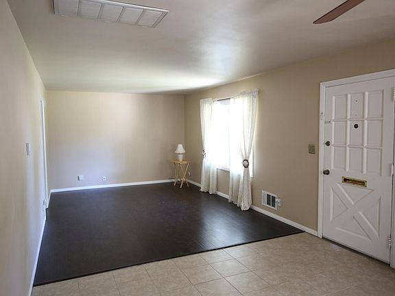 View of living room from kitchen.