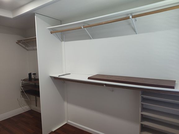 Master bedroom walk in closet.
