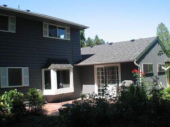 View of patio from corner of backyard