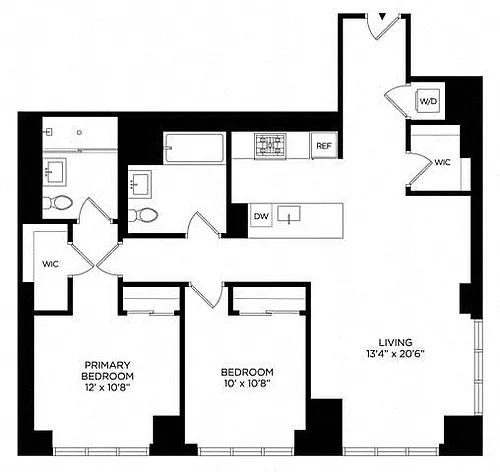 Floor plan 2AU Penthouse East