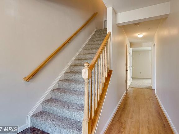 Bright foyer with wide staircase