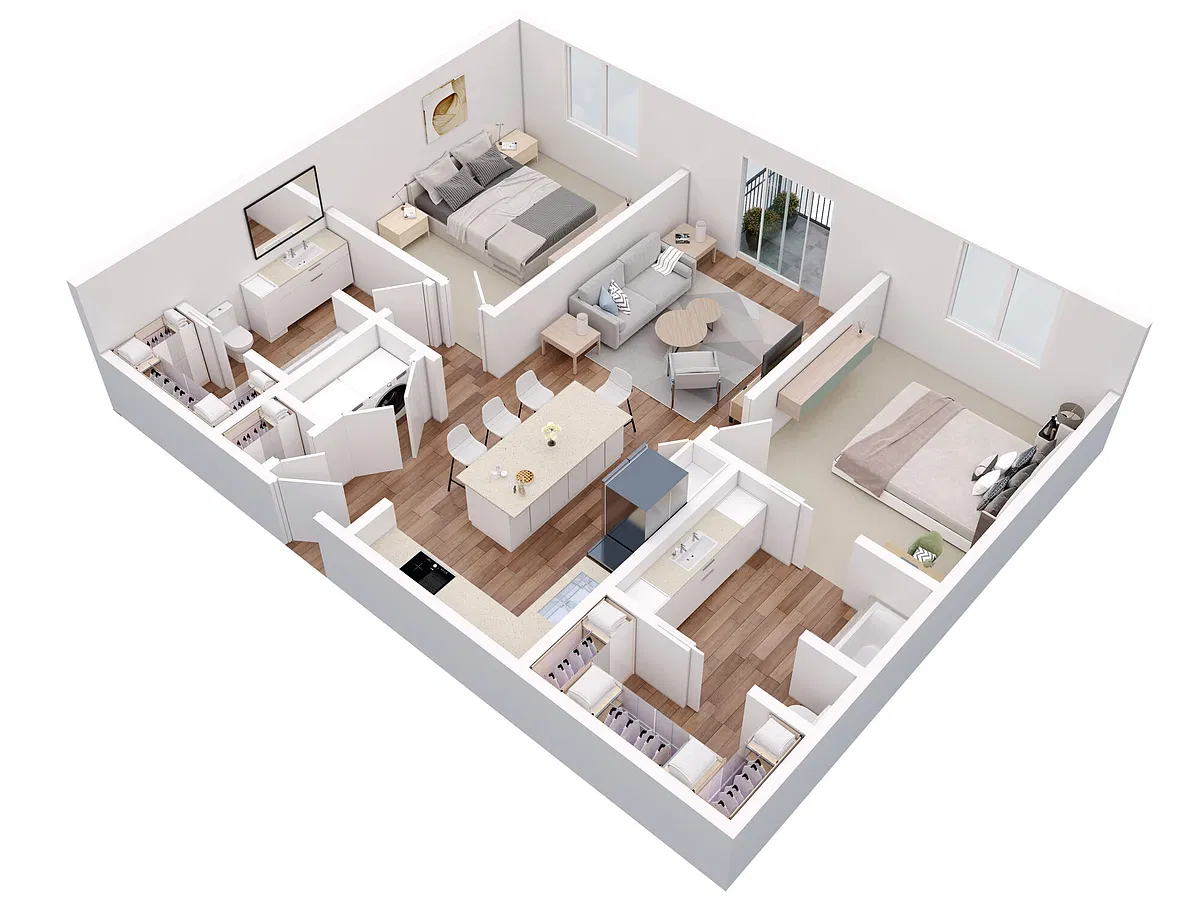 Floor plan 2X2