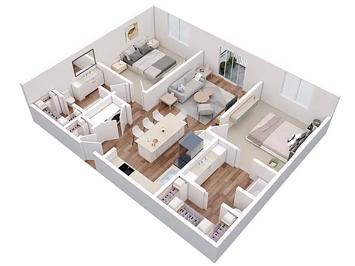 Floor plan 2X2