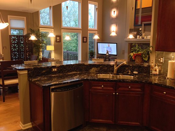 Sink view- open to liv/din rm