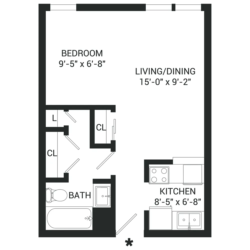 Floor plan Studio