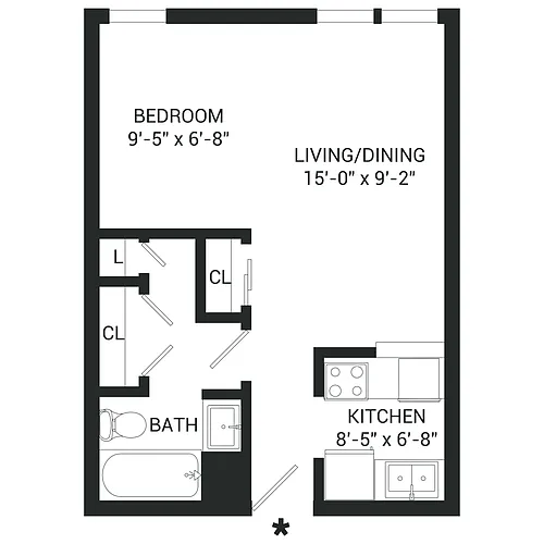 Floor plan Studio