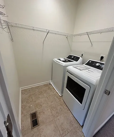 Laundry room on third floor with bedrooms