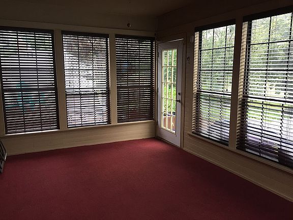 Custom blinds in sun room