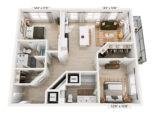 Floor plan B3