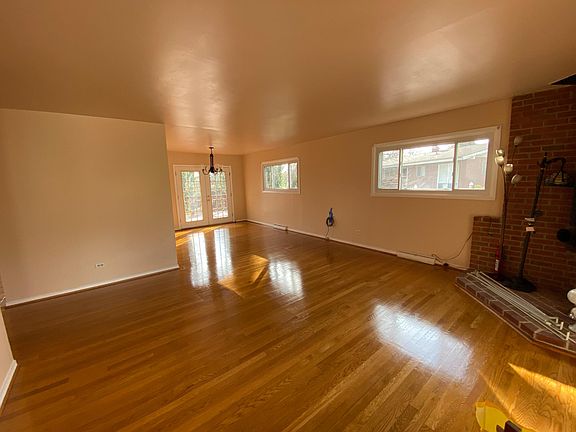 Living Room and Dining Room. Corner for electric fireplace