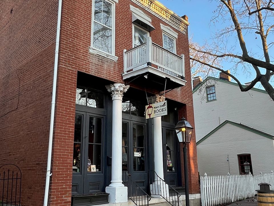 The apartment is on the second floor, above Main Street Books.