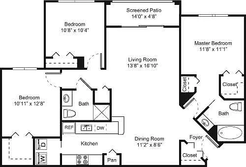 Floor plan C4 - 3D - Harmony