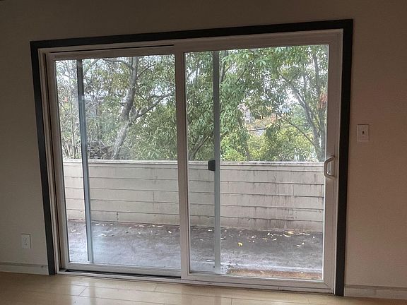 Sliding doors to balcony