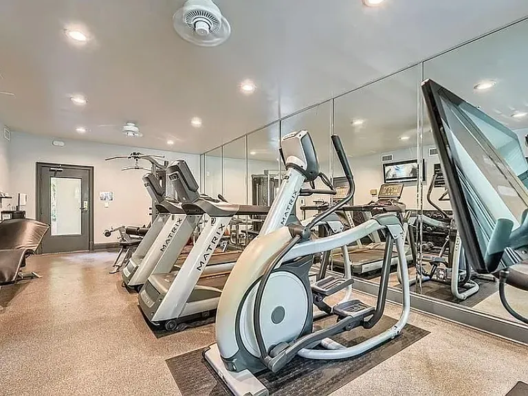 Well-appointed and maintained workout room. Save on health club fees!