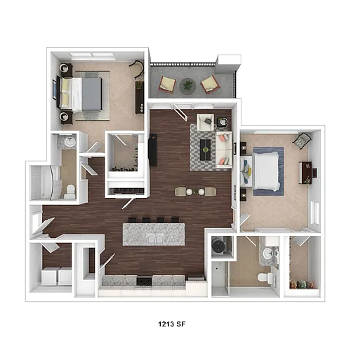 Floor plan 2 Bedroom Premier Grand