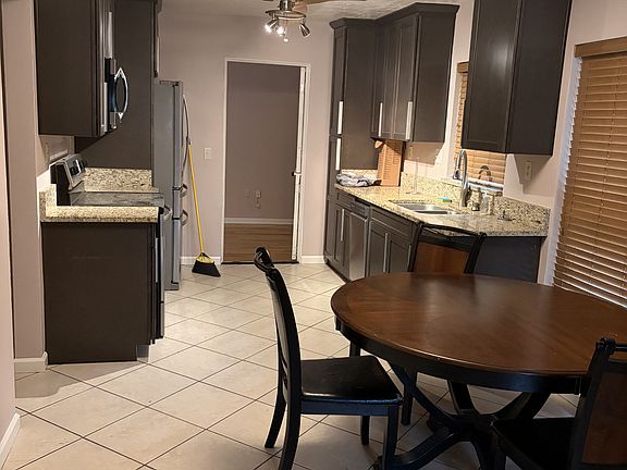 kitchen and dining area