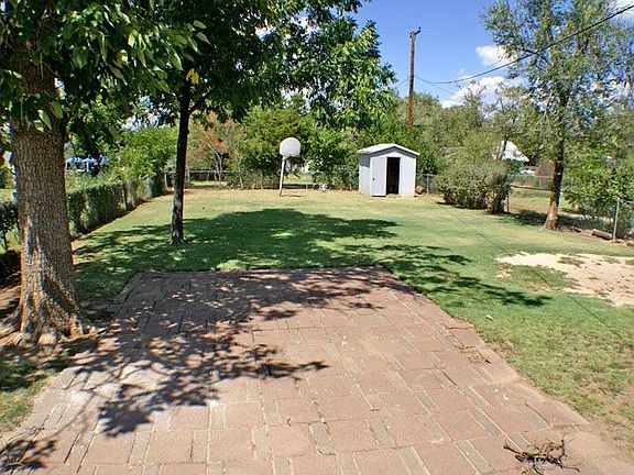 Backyard. Lot is 50 Wide x 150 Deep, and a Storage Shed and a Basketball Goal.