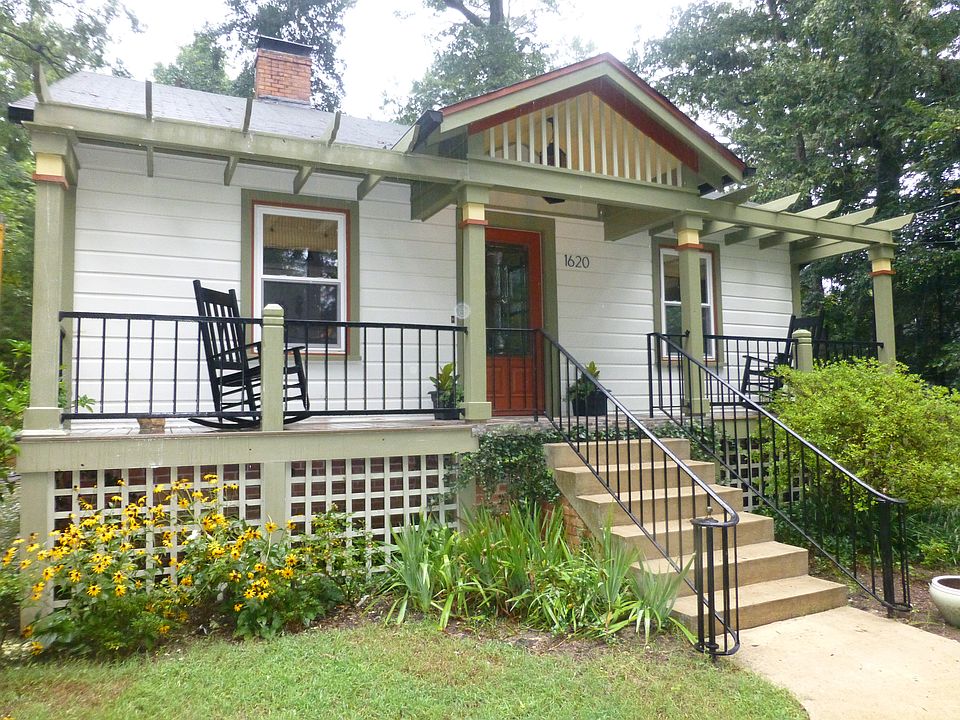 large porch with pergolas