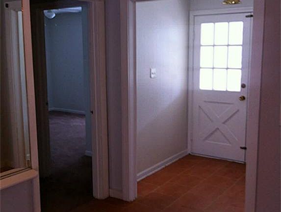 VIEW OF ENTRY FROM
THE INSIDE