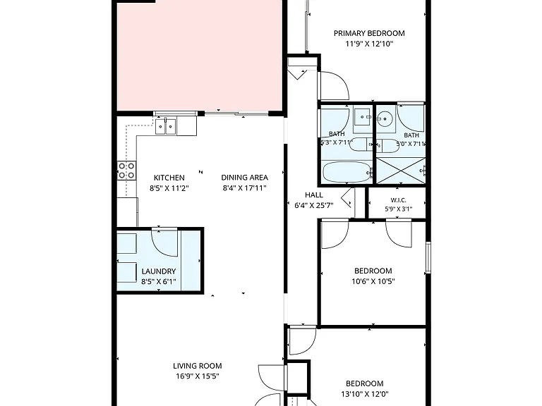 Floorplan incl patio