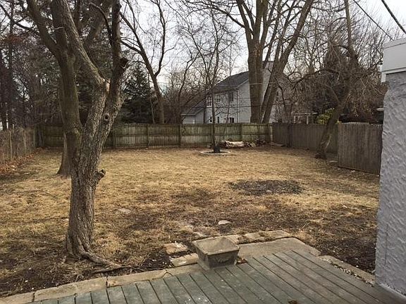Looking over your quiet backyard on your own deck