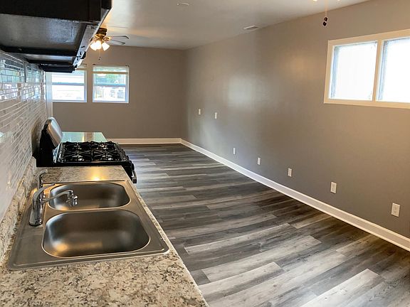 Kitchen and living area