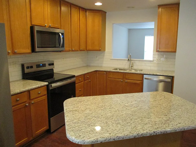 Reverse view of kitchen