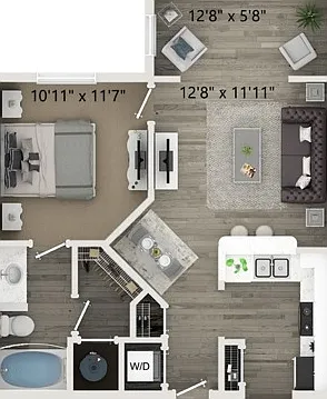 A2 1 Bed 1 Bath A2 1 Bed 1 Bath