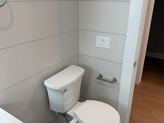 Brand new toilet with bidet.